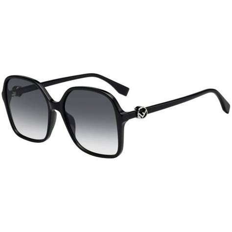 Fendi Grey Shaded Oversized Ladies Sunglasses FF 0287/S 0807